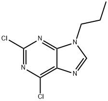 9H-Purine, 2,6-dichloro-9-propyl- Struktur