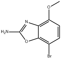 7-bromo-4-methoxy-1,3-benzoxazol-2-amine Struktur