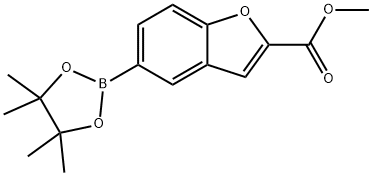 5-(四甲基-1,3,2-二氧硼雜環(huán)戊烷-2-基)-1-苯并呋喃-2-羧酸甲酯, 1820715-36-3, 結(jié)構(gòu)式