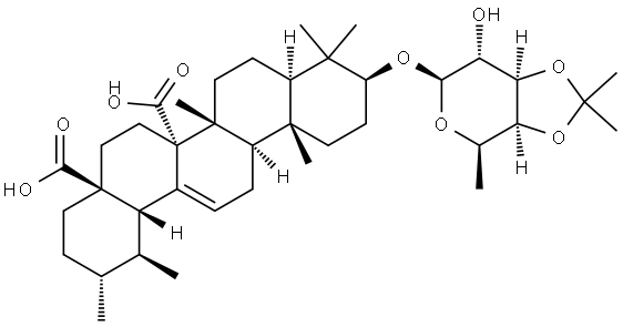 Quinovic acid 3-O-(3',4'-O-isopropylidene)-beta-D-fucopyranoside