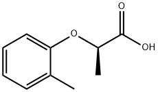 Propanoic acid, 2-(2-methylphenoxy)-, (2R)- Struktur