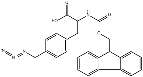 4-(Azidomethyl)-N-[(9H-fluoren-9-ylmethoxy)carbonyl]-L-phenylalanine Struktur