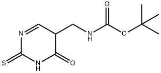 5-(N-t-Butyloxycarbonyl)aminomethyl-2-thiouracil Struktur