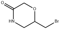 3-Morpholinone, 6-(bromomethyl)- Struktur