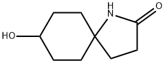 1-Azaspiro[4.5]decan-2-one, 8-hydroxy- Struktur