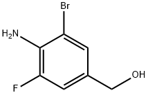 Benzenemethanol, 4-amino-3-bromo-5-fluoro- Struktur