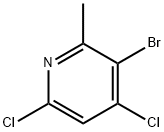 Pyridine, 3-bromo-4,6-dichloro-2-methyl- Struktur