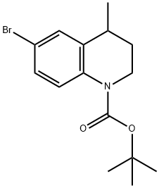 tert-Butyl 6-bromo-4-methyl-3,4-dihydroquinoline-1(2H)-carboxylate Struktur