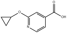 4-Pyridinecarboxylic acid, 2-(cyclopropyloxy)- Struktur