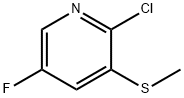 Pyridine, 2-chloro-5-fluoro-3-(methylthio)- Struktur