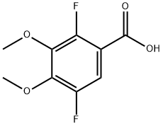 Benzoic acid, 2,5-difluoro-3,4-dimethoxy- Struktur