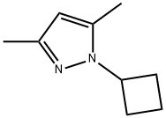 1H-Pyrazole, 1-cyclobutyl-3,5-dimethyl-, 1849409-10-4, 結(jié)構(gòu)式