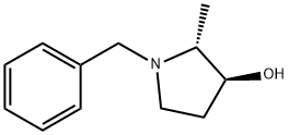 3-Pyrrolidinol, 2-methyl-1-(phenylmethyl)-, (2R,3S)- Struktur