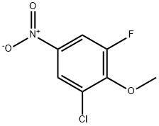 Benzene, 1-chloro-3-fluoro-2-methoxy-5-nitro- Struktur