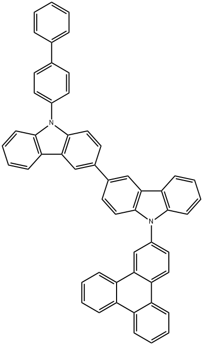 3,3'-Bi-9H-carbazole, 9-[1,1'-biphenyl]-4-yl-9'-(2-triphenylenyl)- Struktur