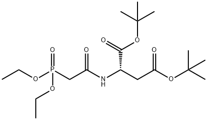 N-[(Diethoxyphosphiny1)]acetyl-L-aspartic acid di-tert-butyl ester Struktur