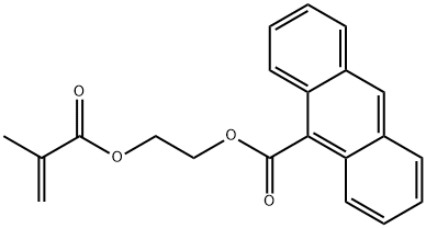 9-Anthracenecarboxylic acid, 2-[(2-methyl-1-oxo-2-propen-1-yl)oxy]ethyl ester Struktur