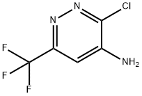 4-Pyridazinamine, 3-chloro-6-(trifluoromethyl)- Struktur