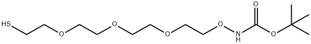 Boc-Aminooxy-PEG3-thiol Struktur