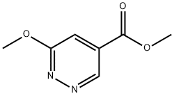 4-Pyridazinecarboxylic acid, 6-methoxy-, methyl ester Struktur