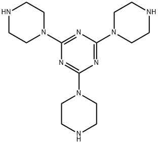 2,4,6-tri(piperazin-1-yl)-1,3,5-triazine Struktur