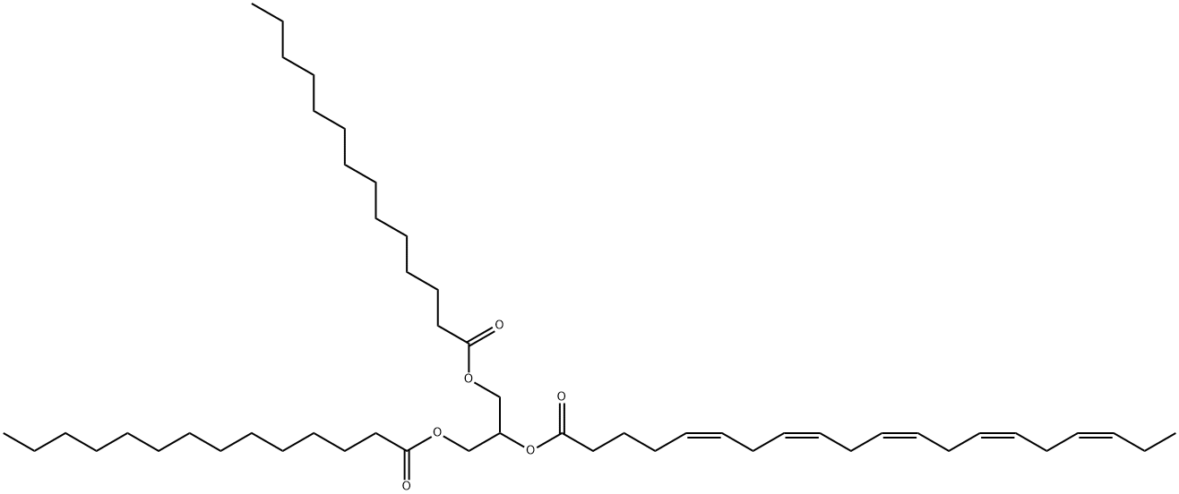 1,3-Dimyristoyl-2-Eicosapentaenoyl Glycerol Struktur