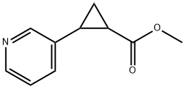 Cyclopropanecarboxylic acid, 2-(3-pyridinyl)-, methyl ester Struktur