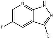 1H-Pyrazolo[3,4-b]pyridine, 3-chloro-5-fluoro- Struktur