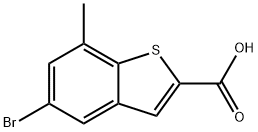 Benzo[b]thiophene-2-carboxylic acid, 5-bromo-7-methyl- Struktur