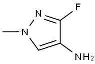 1H-Pyrazol-4-amine, 3-fluoro-1-methyl- Struktur