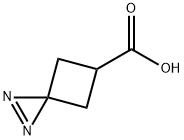 1,2-Diazaspiro[2.3]hex-1-ene-5-carboxylic acid Struktur