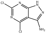 4,6-Dichloro-1H-pyrazolo[3,4-d]pyrimidin-3-amine Struktur