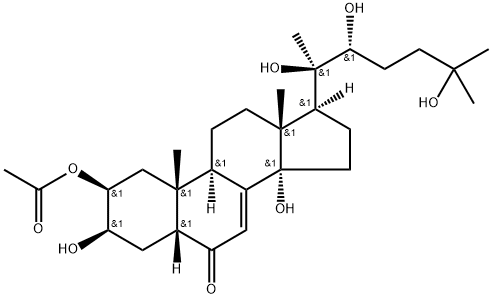 2-乙?；?蛻皮甾酮, 19536-25-5, 結(jié)構(gòu)式