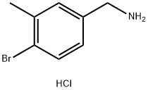 Benzenemethanamine, 4-bromo-3-methyl-, hydrochloride (1:1) Struktur