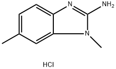 1,6-Dimethyl-1H-benzo[d]imidazol-2-amine hydrochloride Struktur