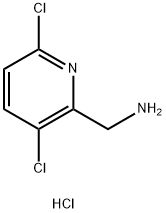 (3,6-Dichloropyridin-2-yl)methanamine hydrochloride Struktur