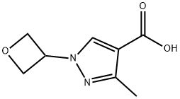 1H-Pyrazole-4-carboxylic acid, 3-methyl-1-(3-oxetanyl)-|3-甲基-1-(氧雜環(huán)丁烷-3-基)-1H-吡唑-4-甲酸