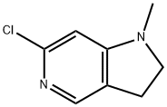 1H-Pyrrolo[3,2-c]pyridine, 6-chloro-2,3-dihydro-1-methyl- Struktur