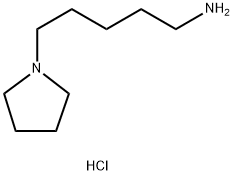 5-(Pyrrolidin-1-yl)pentan-1-amine hydrochloride Struktur