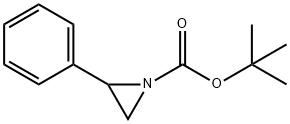 1-Aziridinecarboxylic acid, 2-phenyl-, 1,1-dimethylethyl ester Struktur