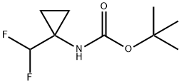 Carbamic acid, N-[1-(difluoromethyl)cyclopropyl]-, 1,1-dimethylethyl ester Struktur