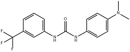 Urea, N-[4-(dimethylamino)phenyl]-N'-[3-(trifluoromethyl)phenyl]- Struktur