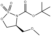 tert-butyl (4S)-4-(methoxymethyl)-2,2-dioxo-oxathiazolidine-3-carboxylate Struktur