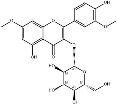 rhamnazin-3-O-b-D-glucoside Struktur