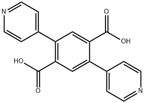 1,4-Benzenedicarboxylic acid, 2,5-di-4-pyridinyl- Struktur