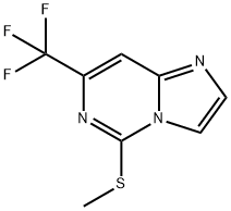 Imidazo[1,2-c]pyrimidine, 5-(methylthio)-7-(trifluoromethyl)- Struktur