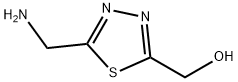 1,3,4-Thiadiazole-2-methanol, 5-(aminomethyl)- Struktur