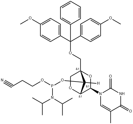 DMT-LOCT AMIDITE 0.25G, ABI, SINGLE Struktur