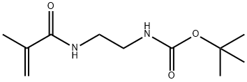 Carbamic acid, N-[2-[(2-methyl-1-oxo-2-propen-1-yl)amino]ethyl]-, 1,1-dimethylethyl ester Struktur