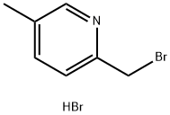 Pyridine, 2-(bromomethyl)-5-methyl-, hydrobromide (1:1) Struktur